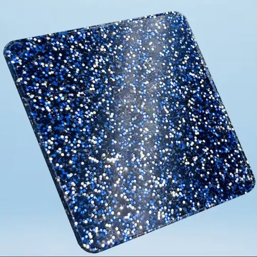 BALEK Porte-clés à paillettes Bleu