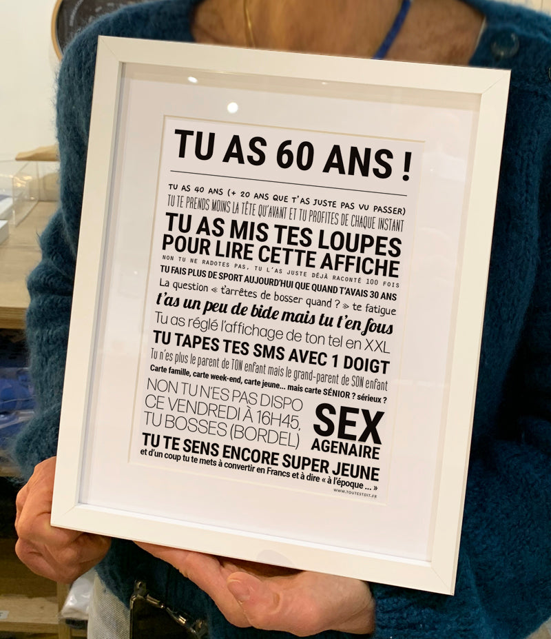 Affiche - Tu as 60 ans