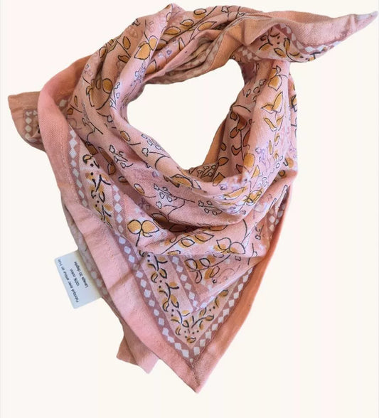 Foulard Bébé Enfant Cagliari rose 50 cm