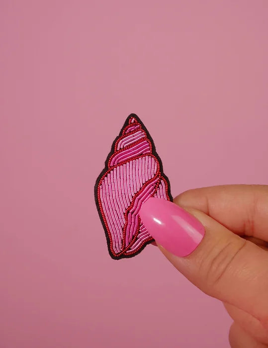 Broche Coquillage rose