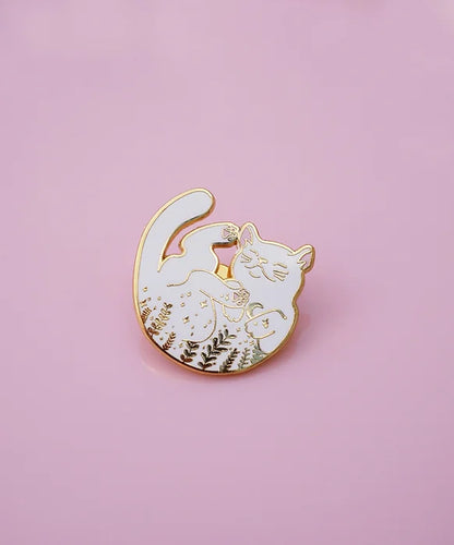 Pin's Chat blanc