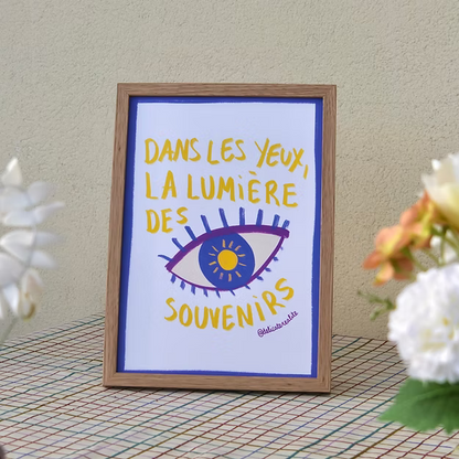 Petite Affiche - "Dans les yeux"