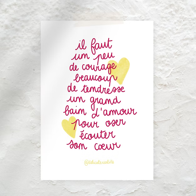 Affiches - "Ecouter son coeur"