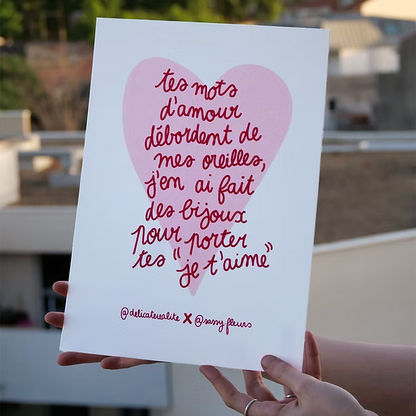 Affiches - "Tes mots d'amour"