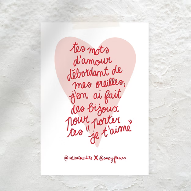 Affiches - "Tes mots d'amour"