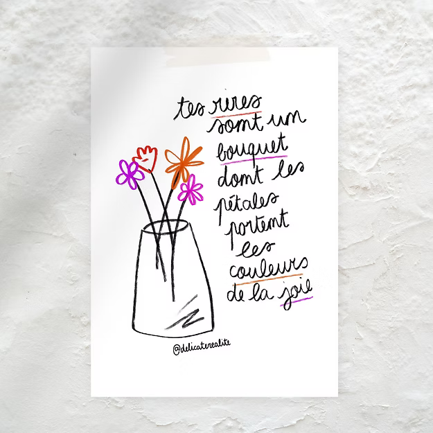 Petite affiche - "Couleurs de la joie"