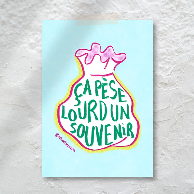 Petite Affiche - "Le poids des souvenirs"