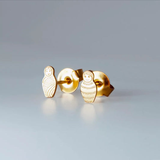 Boucles d'oreilles Matriochkas X Atelier Mouti