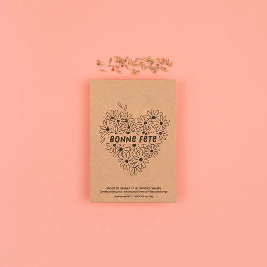 Bonne fête – Sachets de graines à offrir