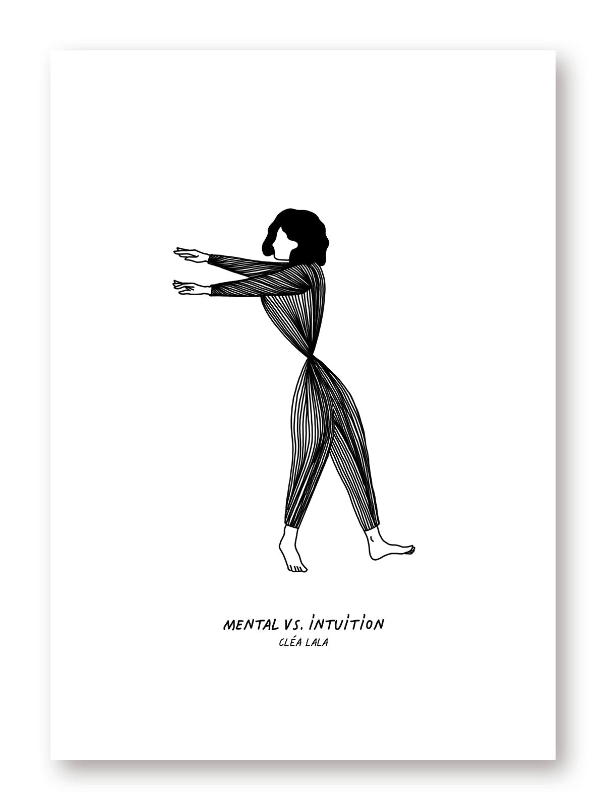 Affiche MENTAL vs INTUITION