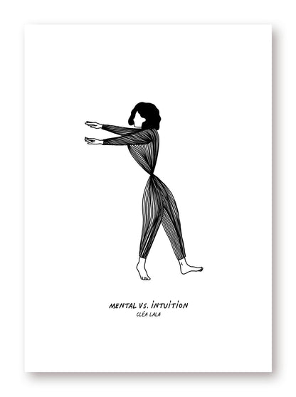 Affiche MENTAL vs INTUITION