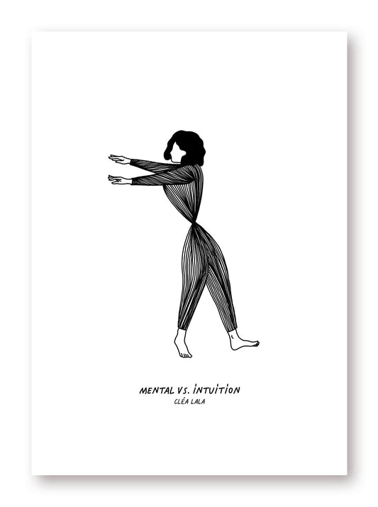 Affiche MENTAL vs INTUITION