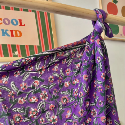 Foulard Bébé Enfant Dheli Violette 50 cm