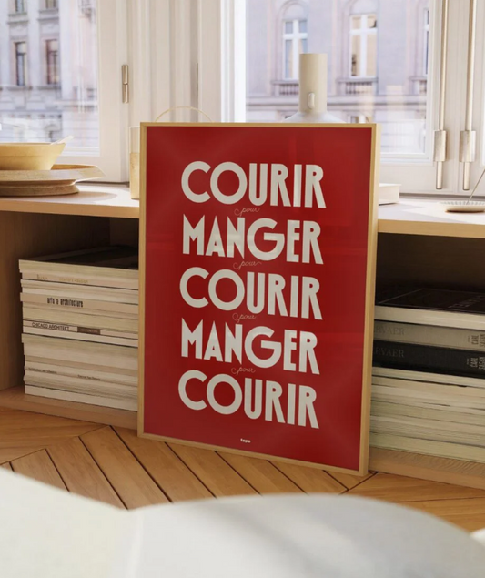 Courir, pour manger… | Affiche