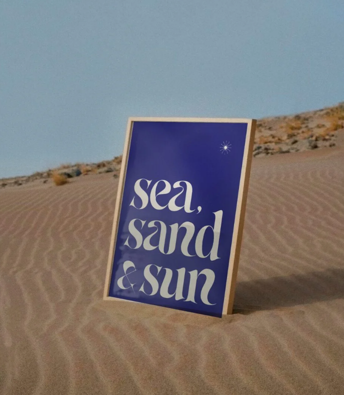 Sea, sand & sun | Affiche