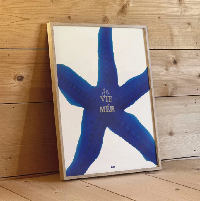 À la vie, à la mer | Affiche d’étoile de mer