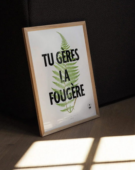 Tu gères la fougère | Affiche