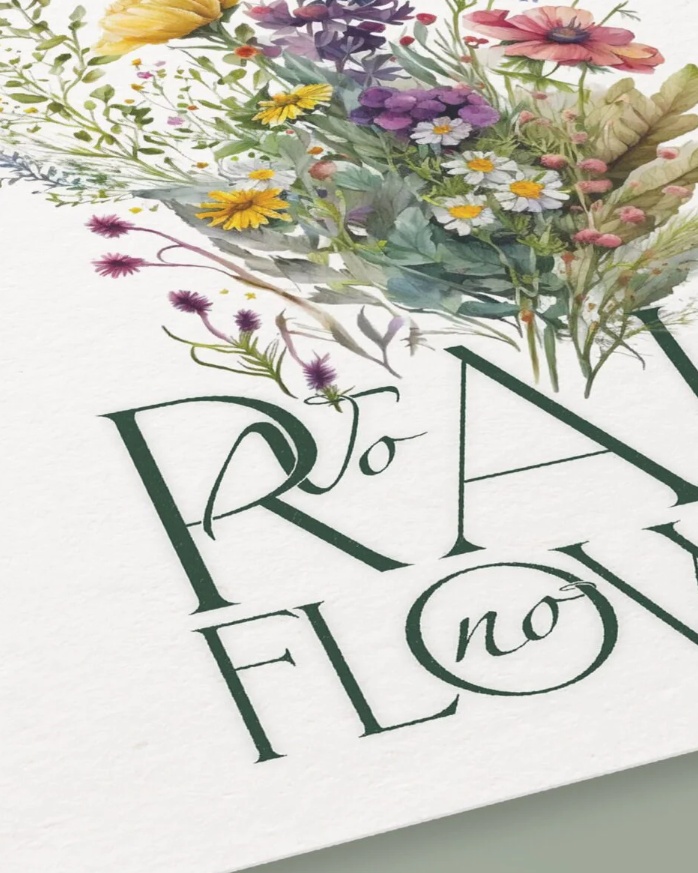 No rain, no flowers | Affiche