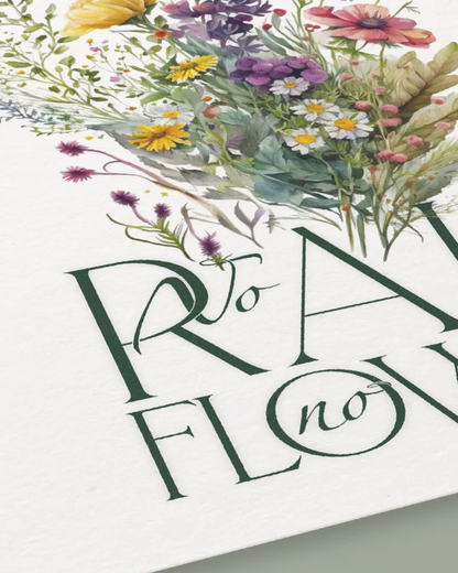 No rain, no flowers | Affiche