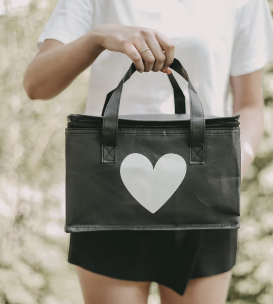 Sac isotherme noir cœur