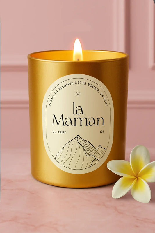Tu gères Maman - La Bougie Gold à la Fleur de Frangipanier