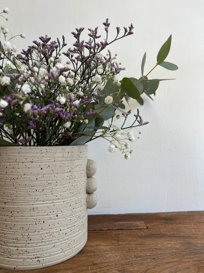 Vase PALMA Grès Pyrité