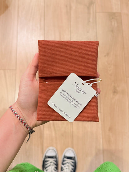 Mouchoirs Brodés "Maman Amour" Terracotta