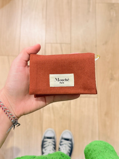 Mouchoirs Brodés "Mamie Amour" Terracotta