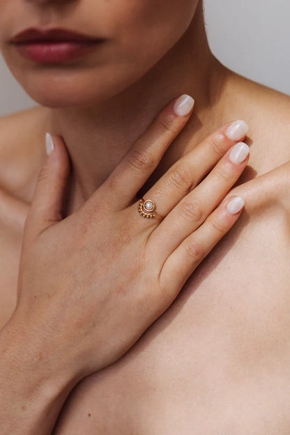 Bague Swan - Perle de culture