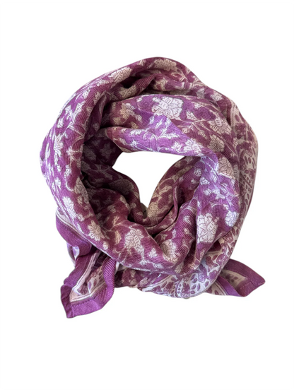 Foulard Adulte Lilas en Laine 100 cm