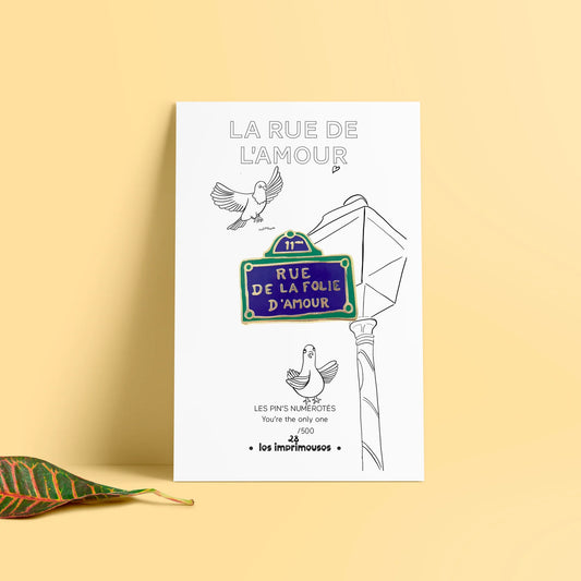 Pin's - Plaque de rue -