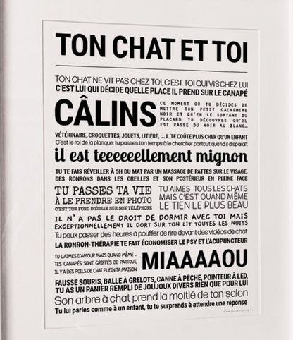 AFFICHE - TON CHAT ET TOI