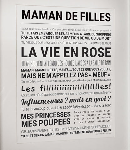 Affiche - Maman de filles