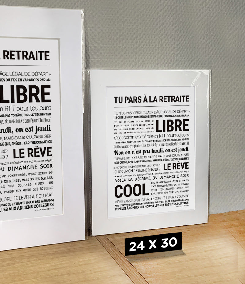 AFFICHE - TU PARS À LA RETRAITE
