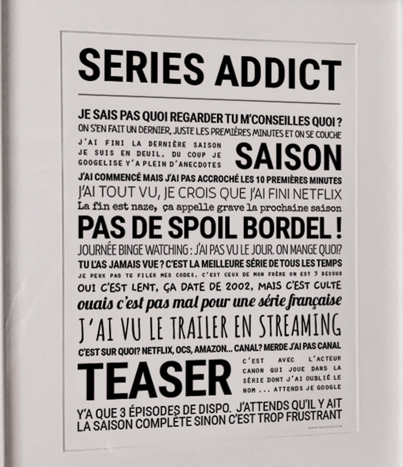 Affiche - Series addict