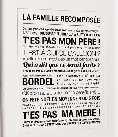 Affiche - La famille recomposée