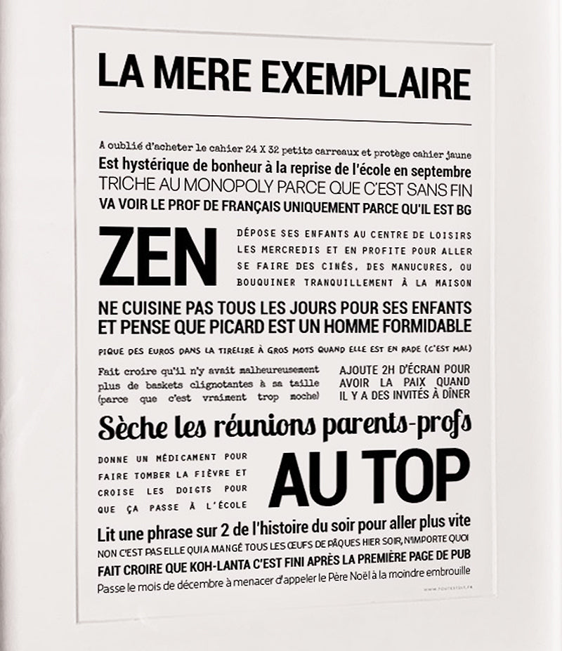 Affiche - La mère exemplaire