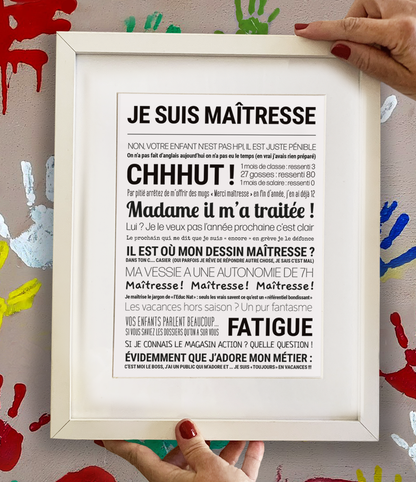 Affiche - Je suis maîtresse