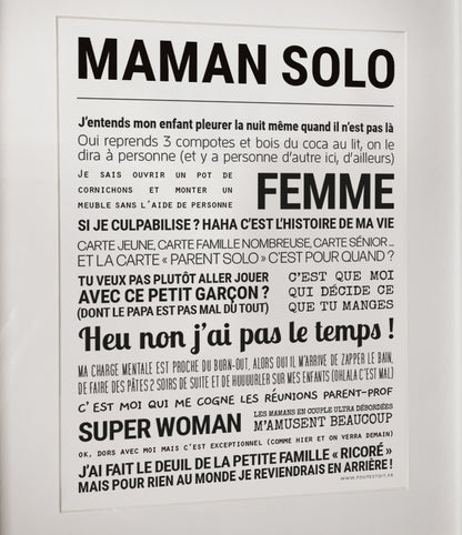 AFFICHE - MAMAN SOLO