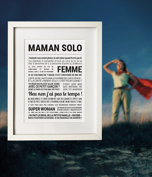 AFFICHE - MAMAN SOLO