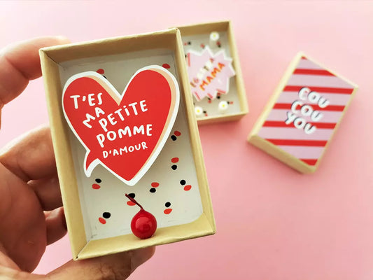 Boîte à message "Pomme d'amour"