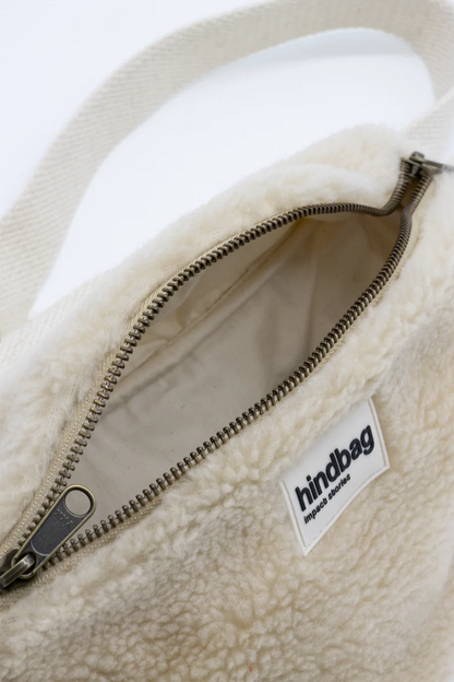 Sac banane M Olivia Teddy - Fausse Fourrure Écru