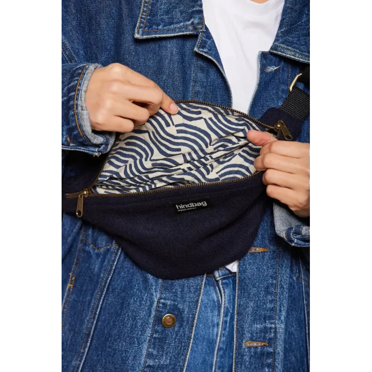 Sac banane M Olivia - Laine Navy