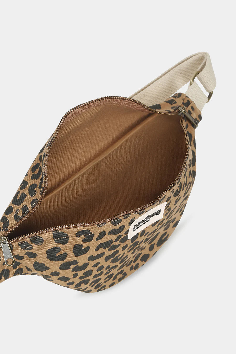 Sac banane M Olivia - Léopard Cannelle