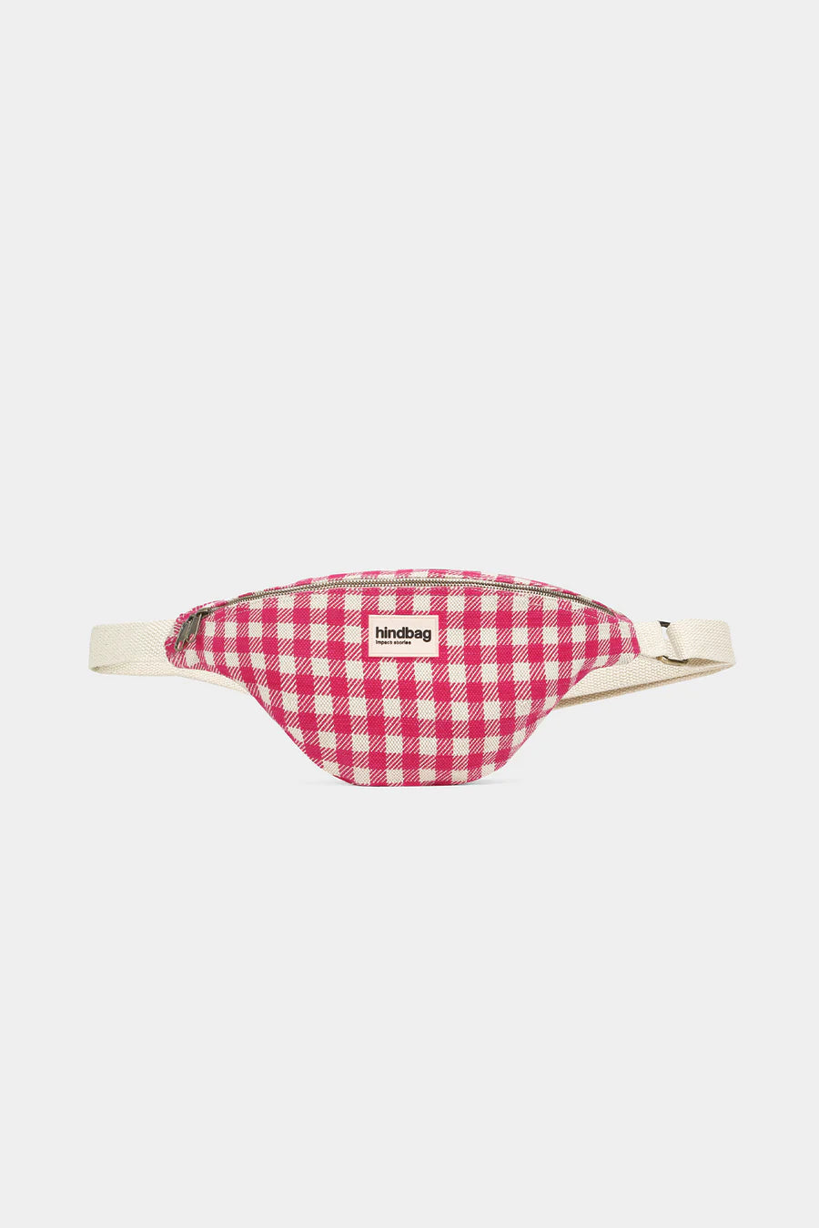 Sac banane M Olivia - Vichy Rose Fuschia