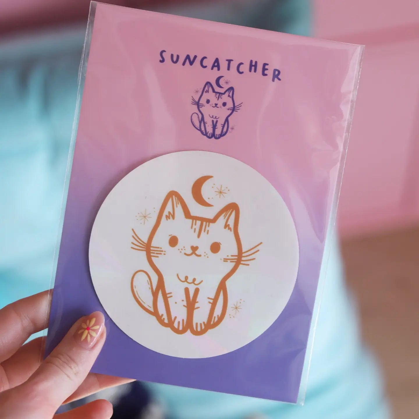 Sticker Suncatcher "Chat Magique"