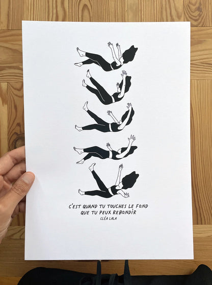 Affiche C'EST QUAND TU TOUCHES LE FOND ...