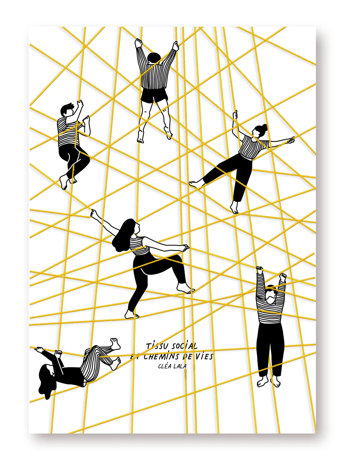 Affiche TISSU SOCIAL - CHEMINS DE VIES -