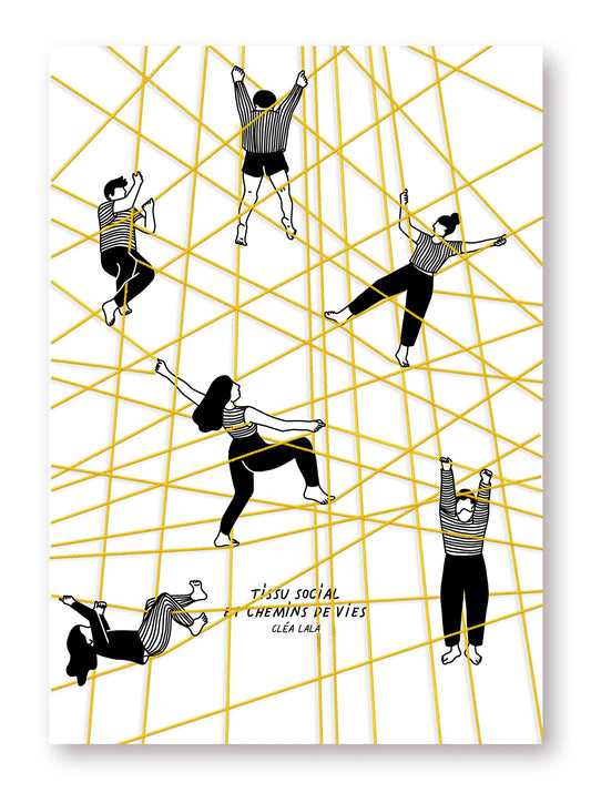 Affiche TISSU SOCIAL - CHEMINS DE VIES -