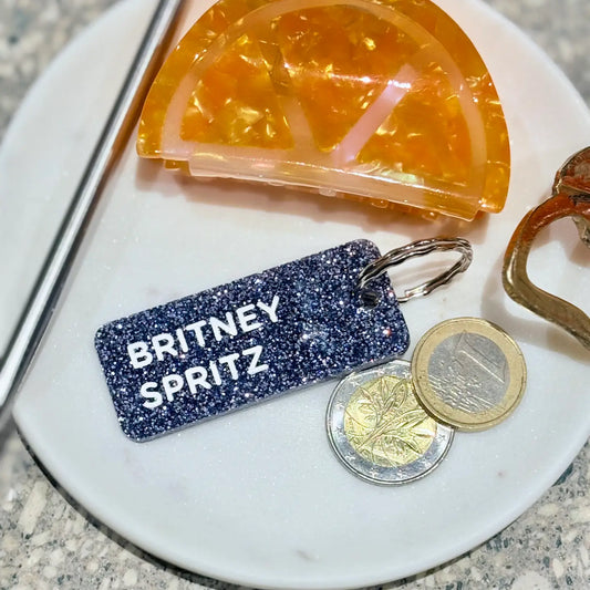 BRITNEY SPRITZ  Porte-clés à paillettes ROSE